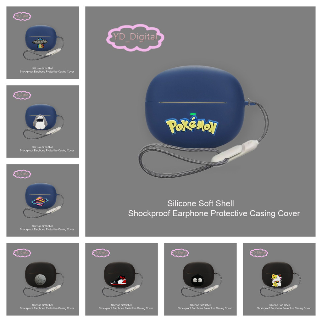 for 1More S20/S20  pro Case Cute Cartoon  Silicone Headphone Soft Shell Waterproof Headset Protector