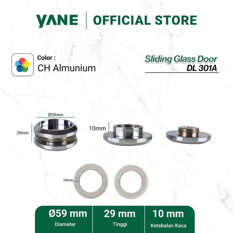 ตัวล็อคลูกกลิ้ง RL001 30 Yane SN Stainless Steel 201