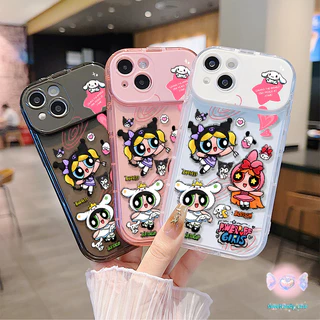🎀จัดส่งในพื้นที่🎀 เคสกระจกแต่งหน้าตัวการ์ตูน ตำรวจหญิง น่ารักและสวยงาม สําหรับIPhone16 15 14 13 7 8plus Pro Promax XR XS