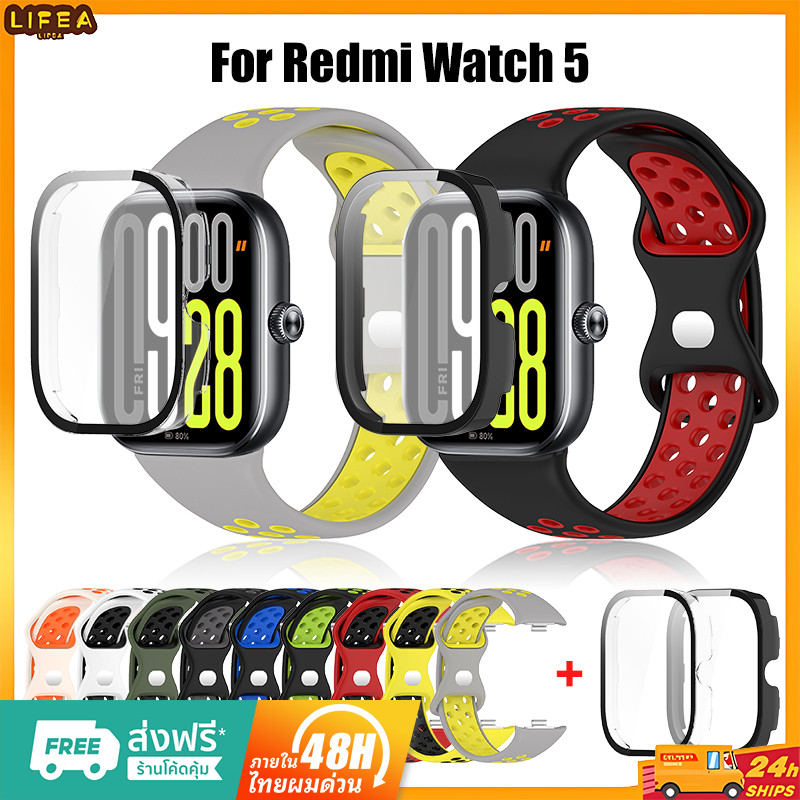 【สาย+เคส】สายสําหรับ Xiaomi Redmi Watch 5 สายนาฬิกา Redmi watch 5 ซิลิโคน สายนาฬิกา สําหรับ xiaomi re
