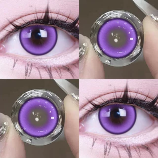 JEWELENS 1 คู่คอสเพลย์คอนแทคเลนส์สีสีม่วงนักเรียนฮาโลวีน Softlens
