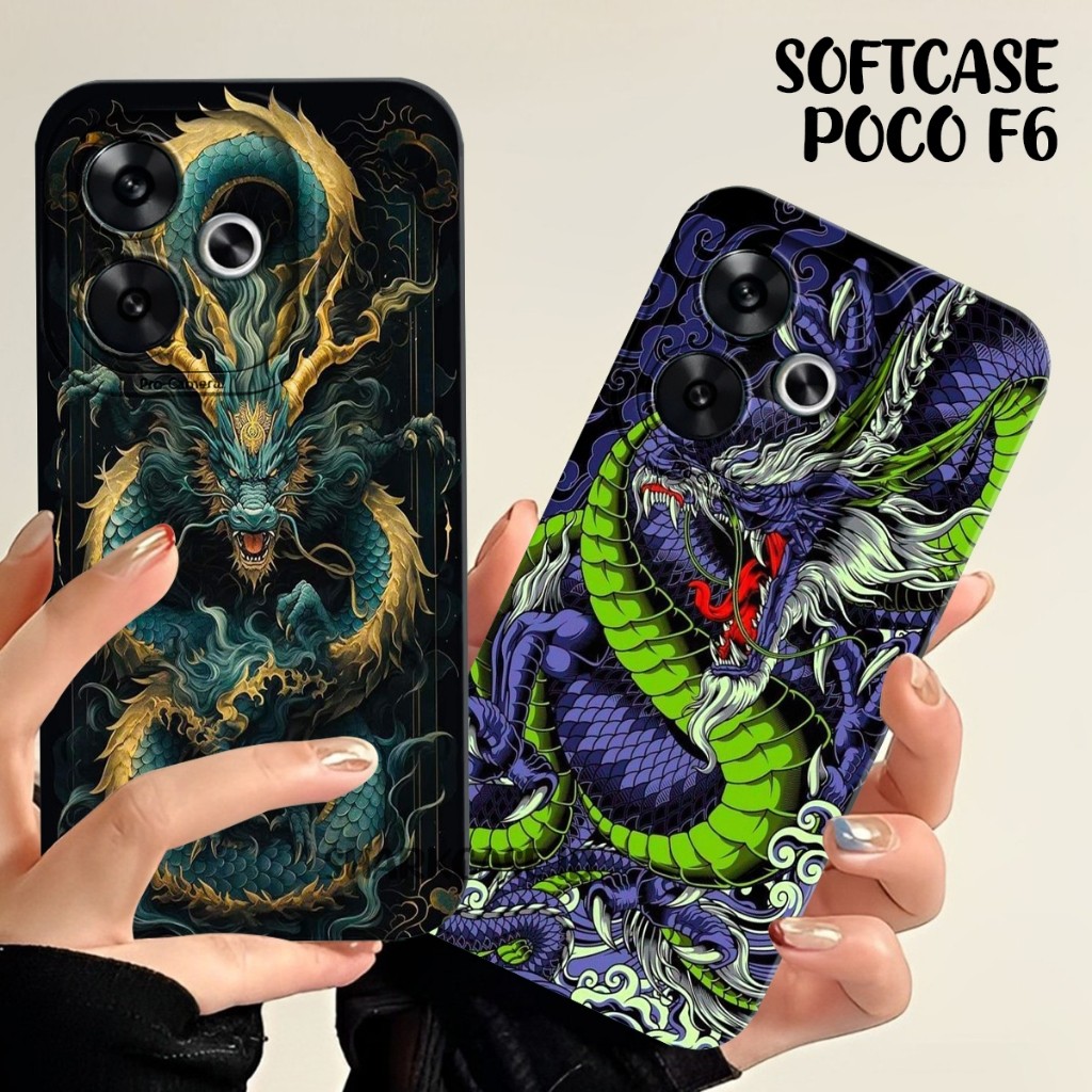 HP [SHARK CASE] Softcase REDMI POCO F6 2024 F5 F4 F3 X5 X5 PRO X6 X6 PRO M6 PRO NOTE 13 PRO PLUS DRA