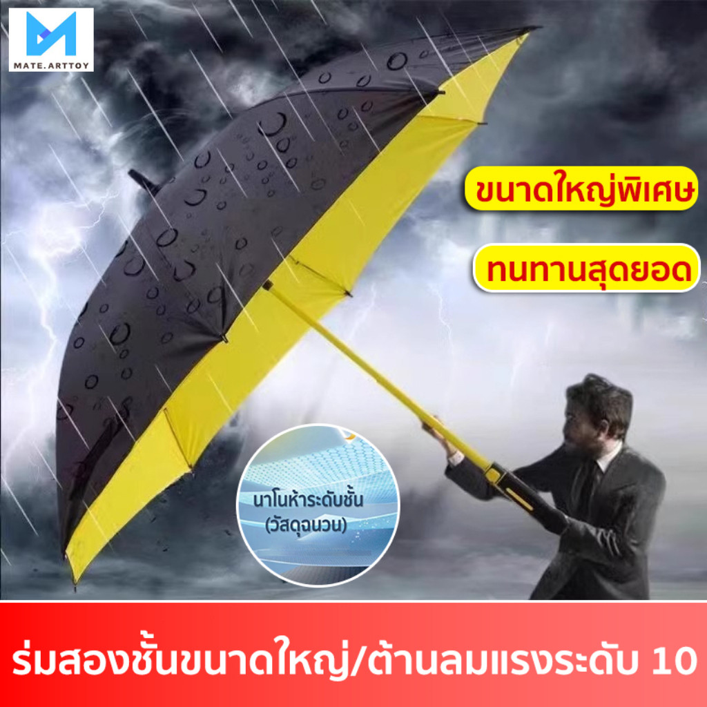 ร่มกอล์ฟ ร่มขนาดใหญ่ด้ามยาว ร่มมีเคสกันแดด ร่มอัตโนมัติ เส้นผ่านศูนย์กลาง 133 ซม. ป้องกันแสงยูวี