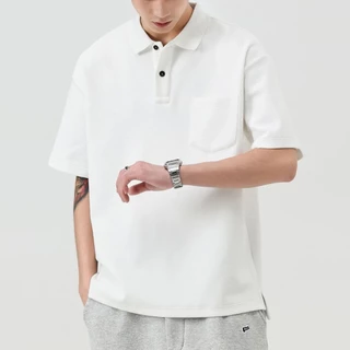 🔥BECoolMan🔥เสื้อโปโลผู้ชาย ฤดูร้อนรุ่นใหม่ คอปกครึ่งแขน หลวมแมทช์ลุคง่าย ลำลอง ยอดนิยม