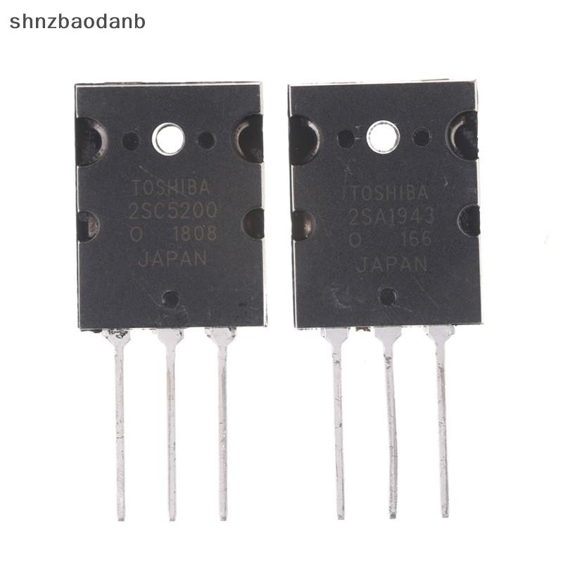 [SHNZFF] 1 คู่ 2SA1943 & 2SC5200 PNP ทรานซิสเตอร์พลังงาน YBUI