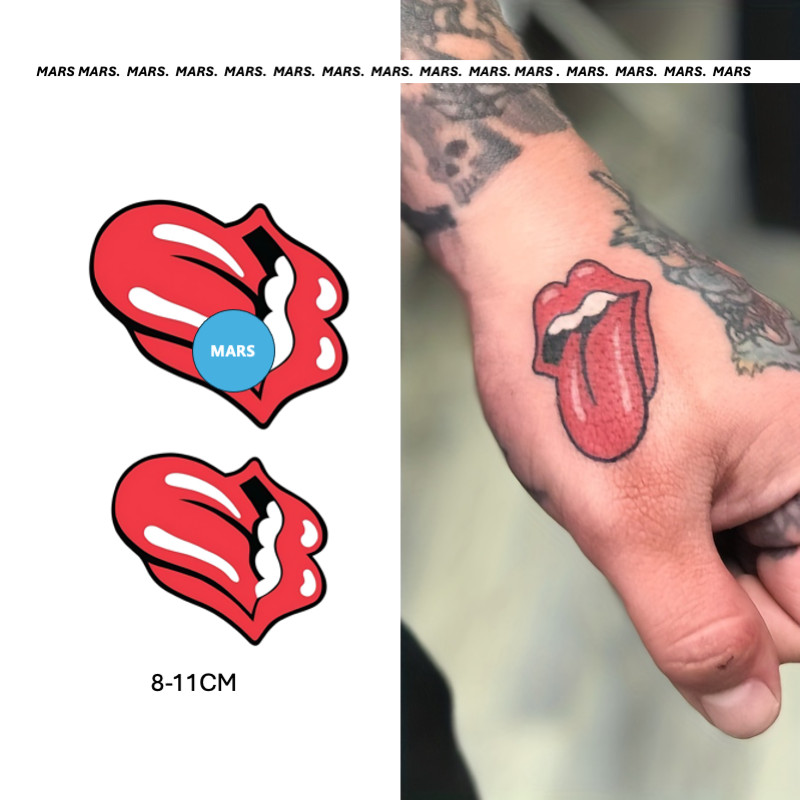Mars Tattoo สติ๊กเกอร์รอยสักชั่วคราว ติดทนนาน ลาย.Common