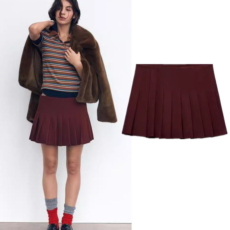 กางเกงชั้นในจีบกว้างเอวต่ํา Zara สั้น3152546