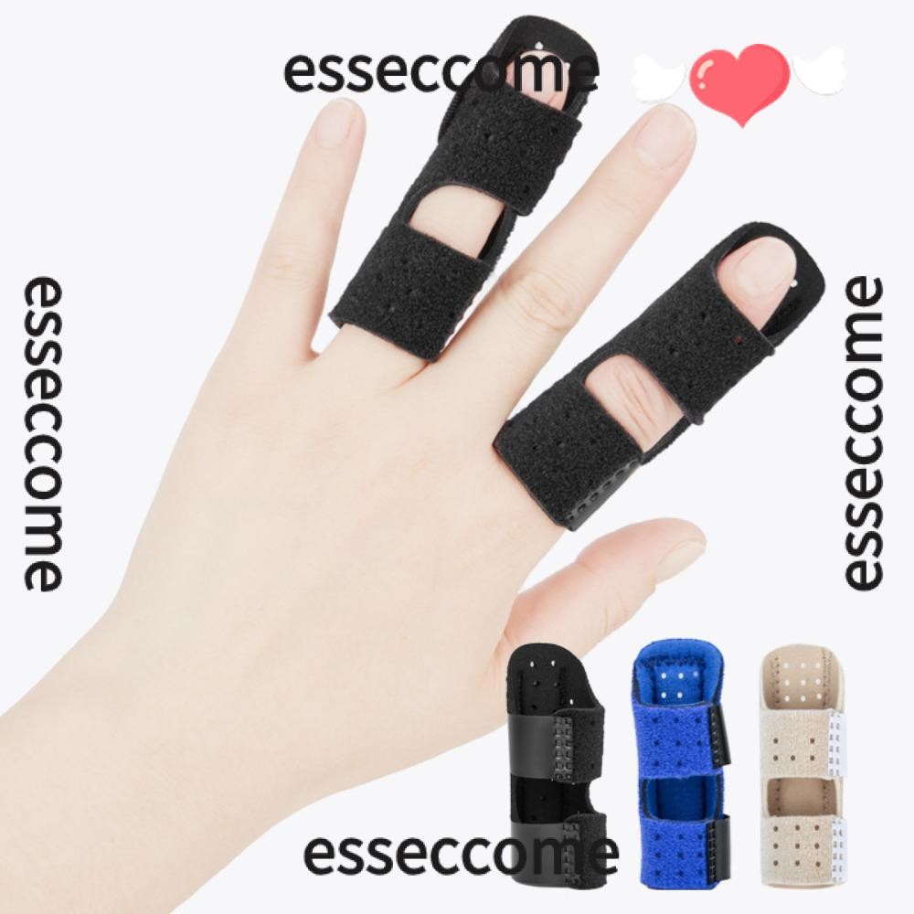 Esseccome Finger Splint, Black Blue Nude SBR OK Cloth Aluminium Strip Index Finger Support, Adjustable Straightener
