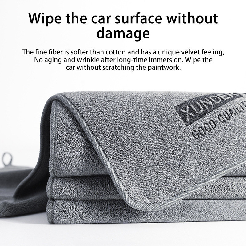 HEXMA  ผ้าไมโครไฟเบอร์ VA156 ผ้าเช็ดทำความสะอาด ผ้าเอนกประสงค์ ผ้าเช็ดรถ ขนแกะ เช็ดเก็บฝุ่น ซับน้ำได้ มี4ขนาดให้เลือก - รูปที่ 6