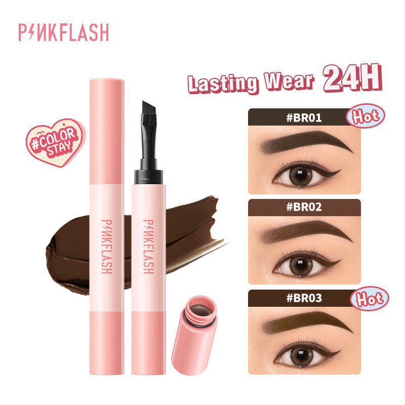 Pinkflash Eye Makeup Eyebrow Pomade Cream เขียนคิ้ว ติดทน กันน้ำ กันเหงื่อ