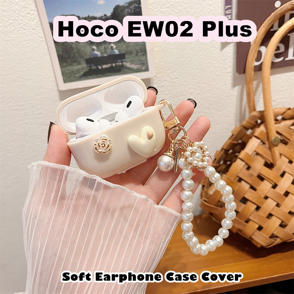 จัดหาโดยตรงสําหรับ Hoco EW02 Plus Case Cream การ์ตูนซิลิโคนอ่อนนุ่มหูฟังกรณีปลอกฝาครอบ