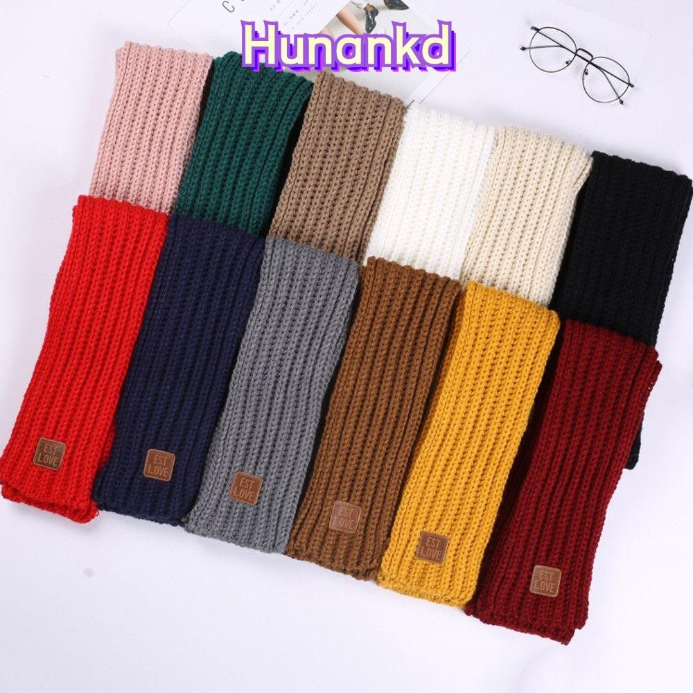 Huan ผ้าพันคอเด็กหนาเด็กทารกเด็กหญิงแฟชั่นผ้าพันคอถัก