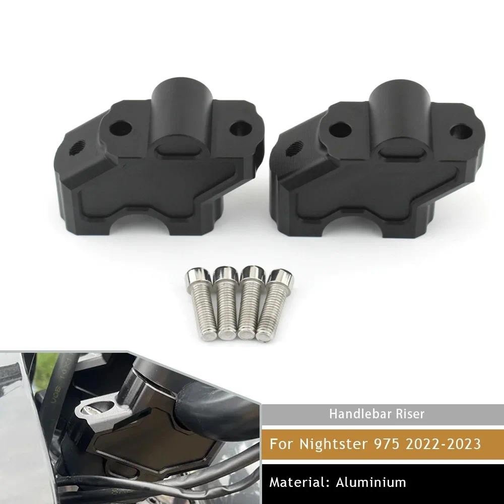 2pcs Nightster975 รถจักรยานยนต์Handlebar Handle Bar Clamp Move Up Back RiserสําหรับHarley Nightster 975 2022 2023 2024
