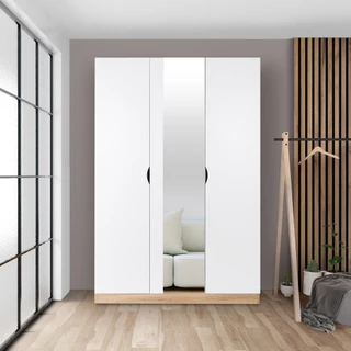 Koncept Furniture ตู้เสื้อผ้าบานเปิด รุ่น Havin สีขาว (120X60X180 ซม.) แบรนด์ KONCEPT FURNITURE