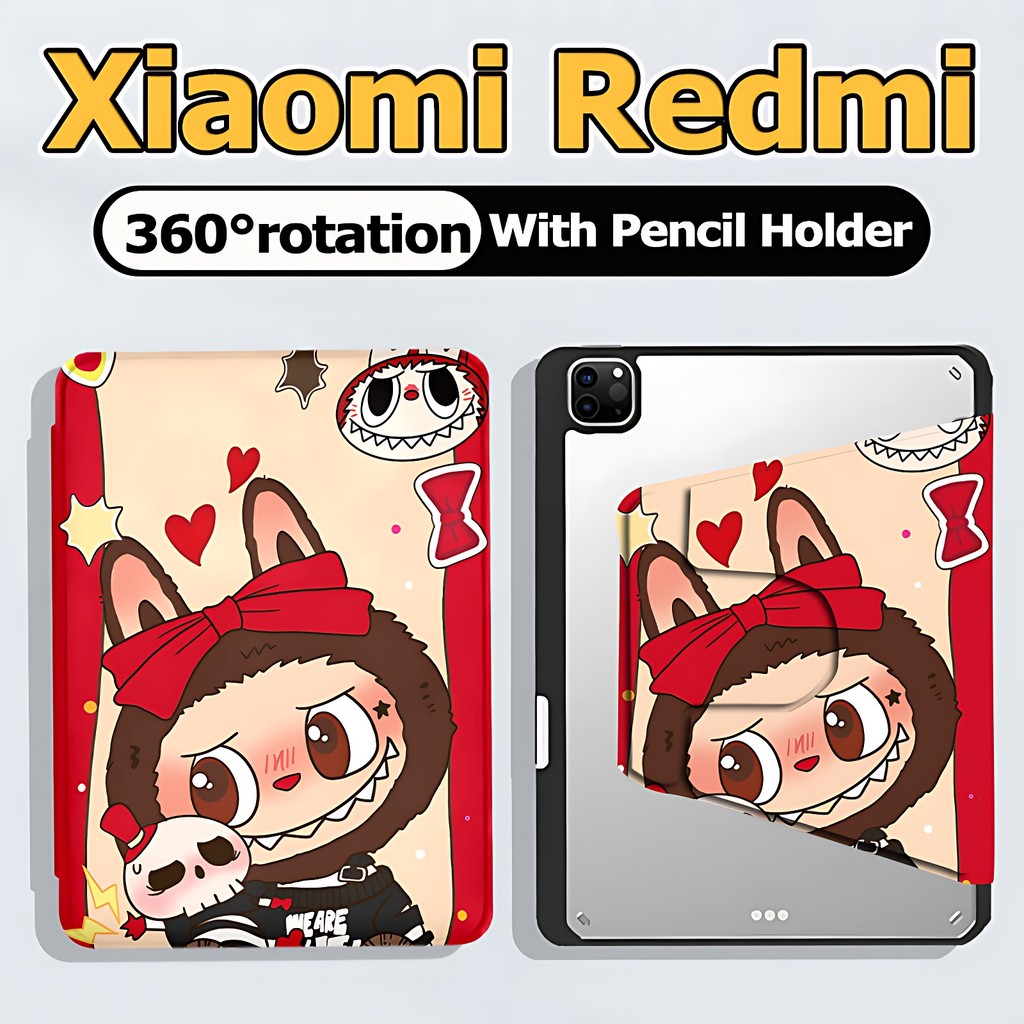 เคส Redmi Pad SE 11นิ้ว สําหรับ เสี่ยวมี่ แพด 5 6 Xiaomi Pad 6 5 Pro Redmi Pad pro12.1/pad 10.61 360°หมุนได้ เคสแท็บเล็ต Redmi/Xiaomi Right pen holder magnetism เคส Xiaomi