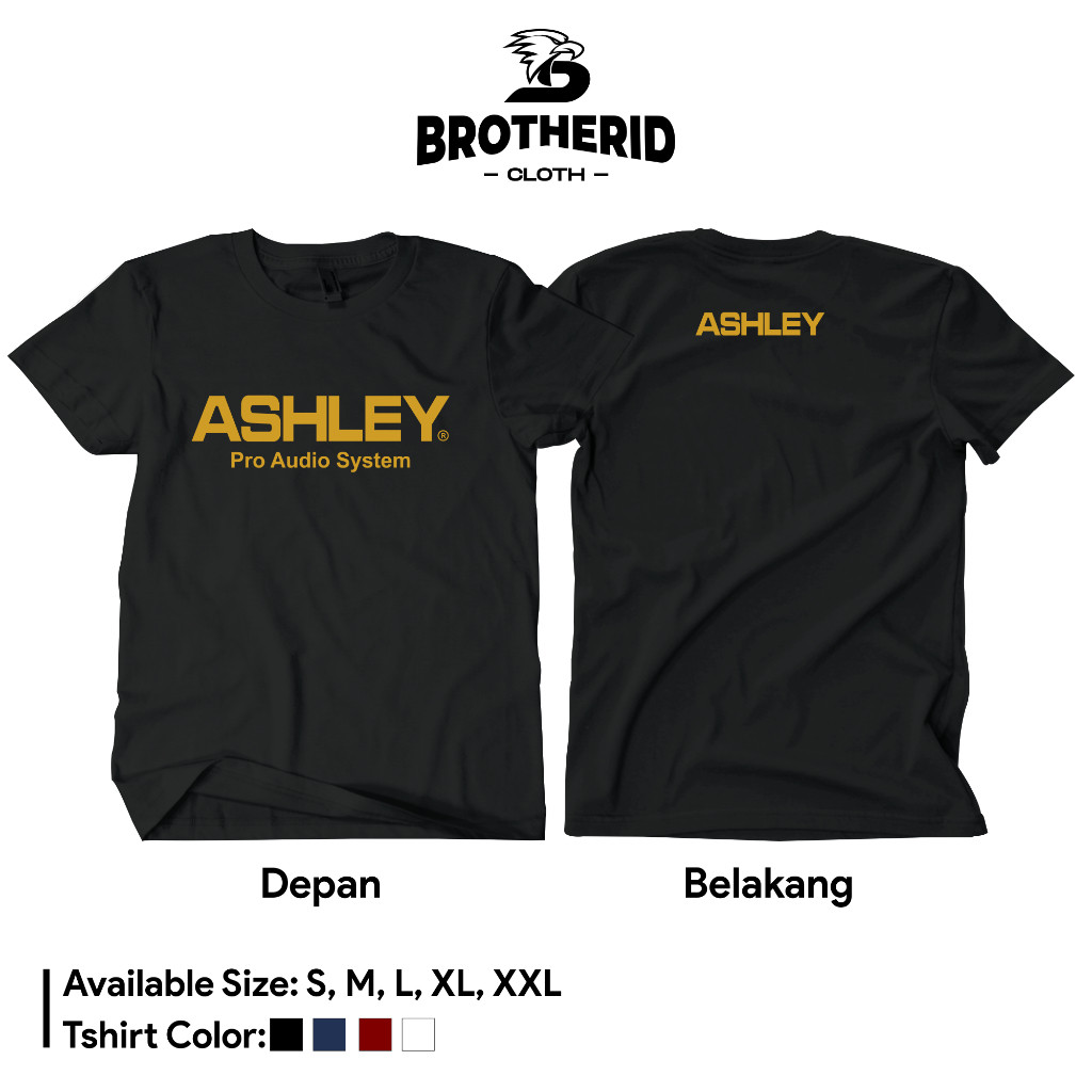 ASHLEY GOLD เสื้อยืด Asley Pro Audio Operator เสื้อระบบเสียง