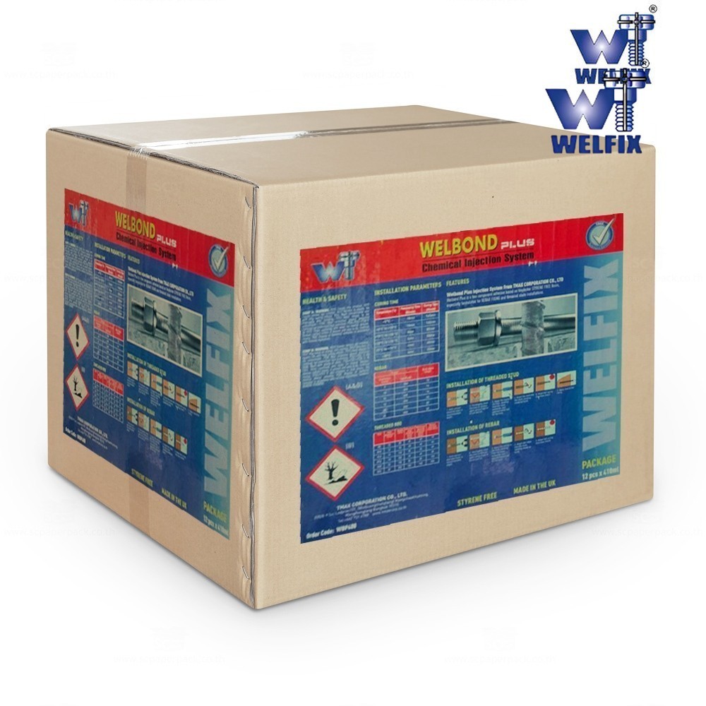 อีพ็อกซี่ น้ำยาเคมี น้ำยาเสียบเหล็กแบบฉีด รุ่น เวลบอนด์ พลัส WELBOND PLUS WELFIX ยกลัง 12 หลอด