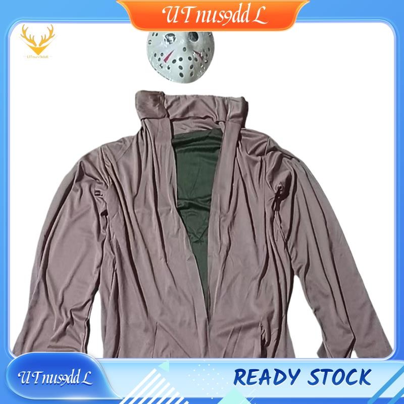 [UTnus9ddL] Rubbits Friday the 13th Jason Adult Costume, Horror Character Dresses, Halloween Adult D