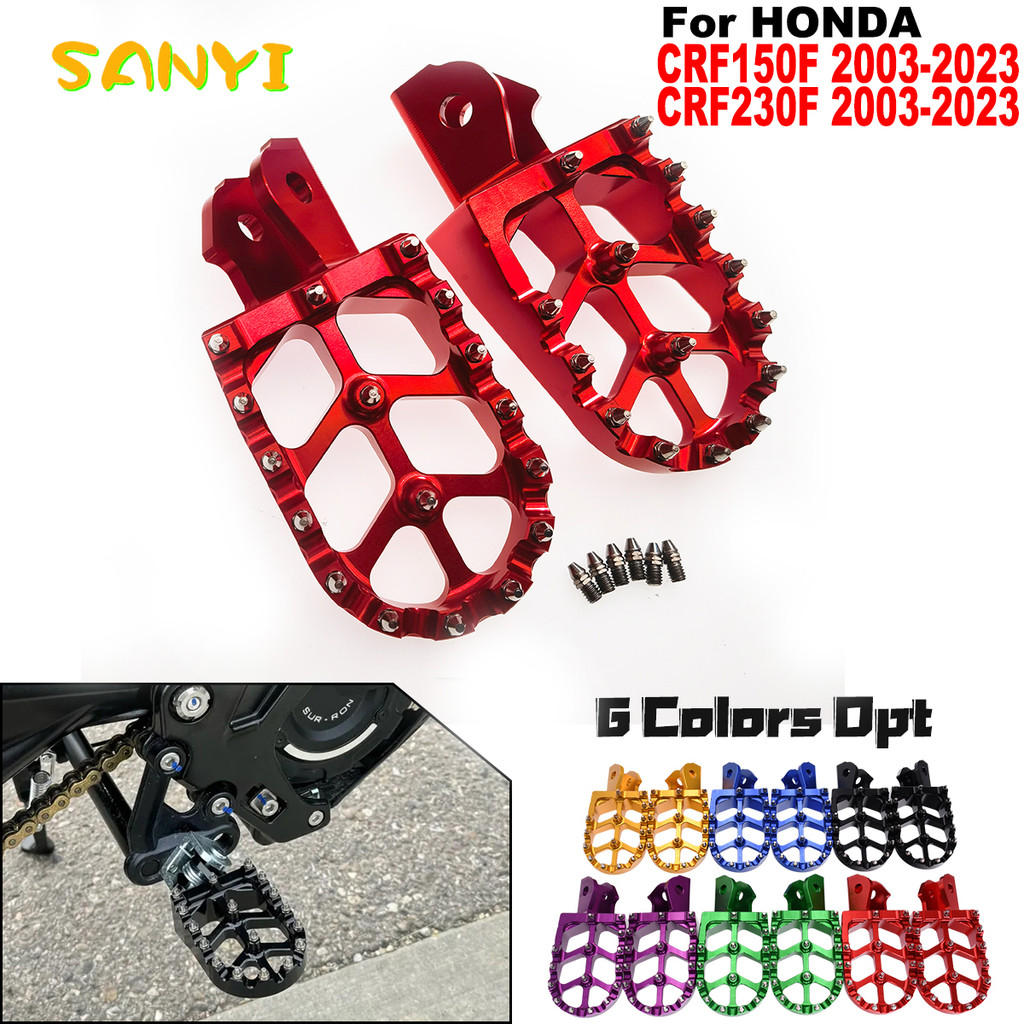 Yที่พักเท้าสำหรับฮอนด้า CRF150F CRF230F 150F CRF 150 230 F CRF150 CRF230 2023ที่พักเท้ารถจักรยานยนต์