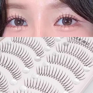 🔥🔥🔥【ส่งสินค้าใน 24 ชั่วโมง】ขนตาปลอมรูป U จำนวน ก้านใส สไตล์เกาหลี ลุคมังงะ ดูเป็นธรรมชาติ ใช้ซ้ำได้ ใส่ประจำวัน