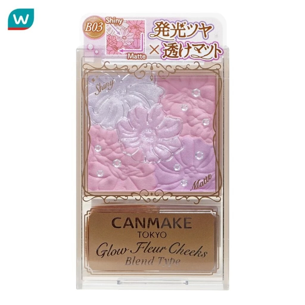 Canmake แคนเมค โกลว์ เฟลอ ชีคส์ 5.4ก. B03 ลาเวนเดอร์ ดรีม