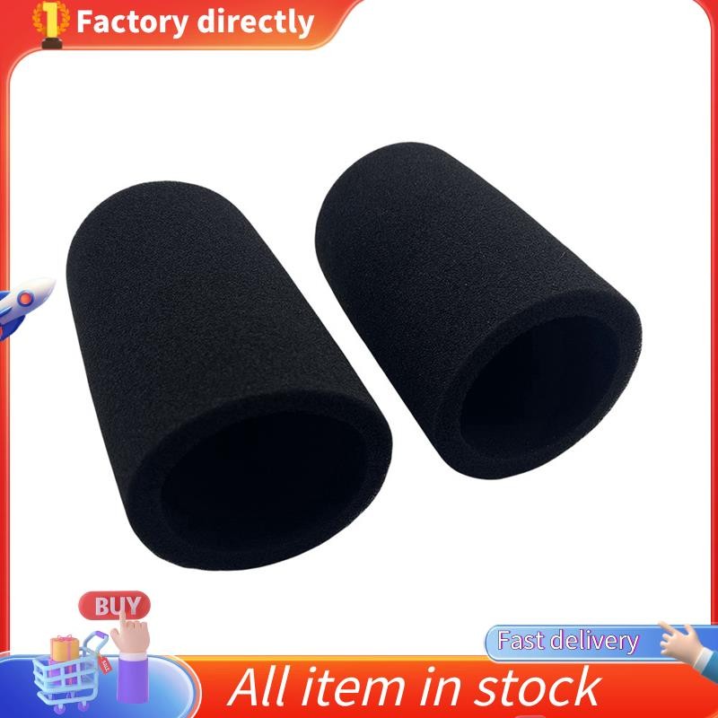 In stock-2Pcs กระจกสําหรับ Shure SM7B ไมโครโฟน Pop Filter Cover ลดเสียงรบกวนฟองน้ําโฟมอุปกรณ์เสริมสํ