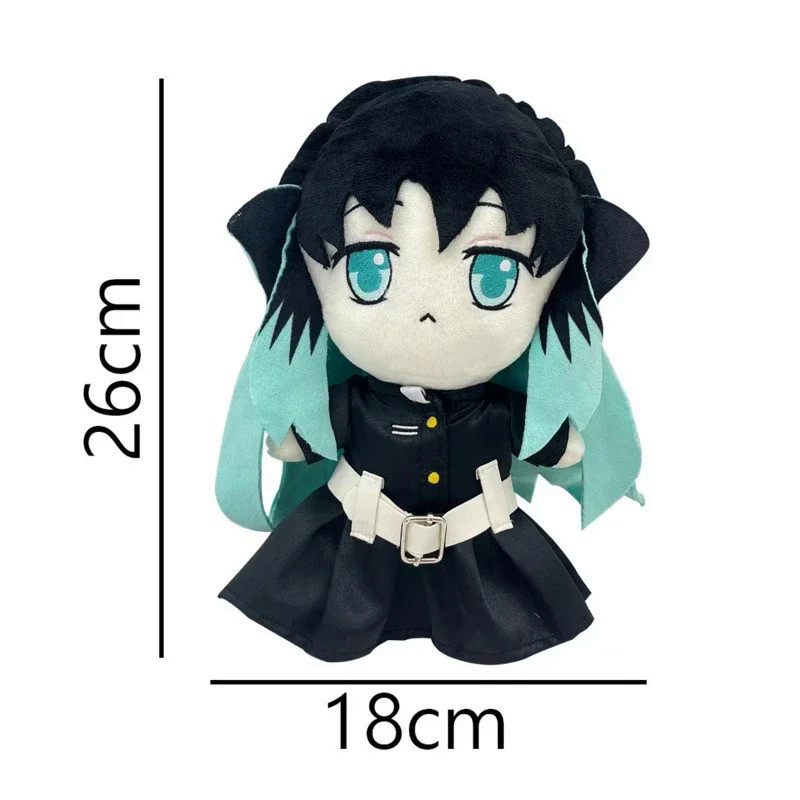 20cm Anime Demon Slayer Plush Doll Toy Tokitou Muichirou Cosplay Stuffed Pillow Kids Christmas Gift