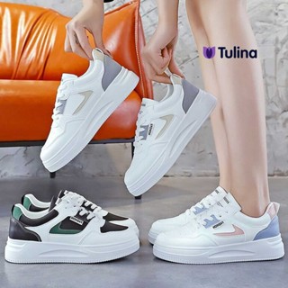 รองเท้าผ้าใบสีขาวสำหรับนักเรียน ดีไซน์น่ารัก