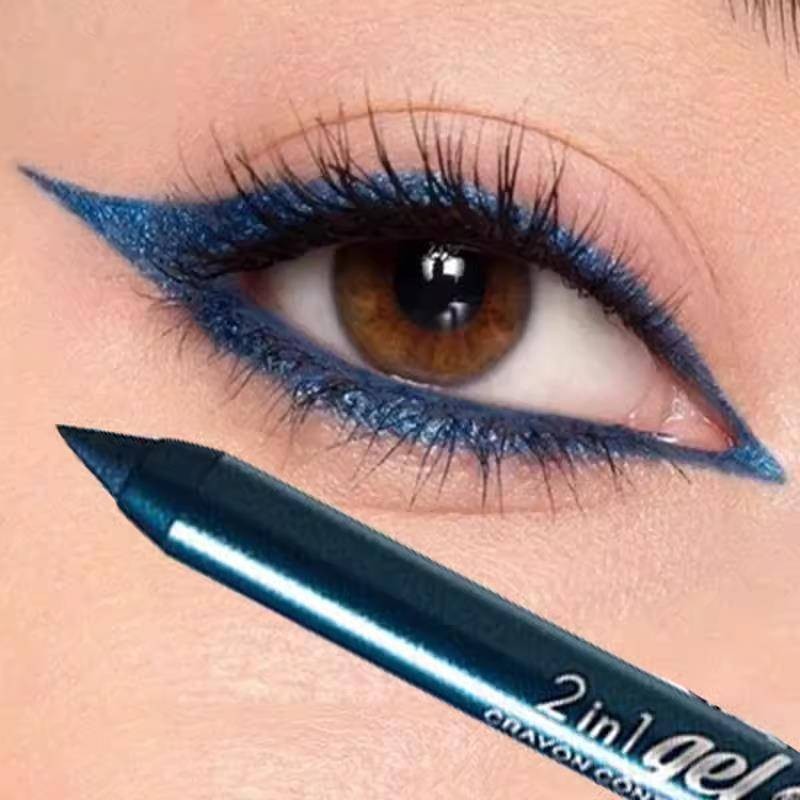 Matte Blue Eyeliner คอนซีลเลอร์ทนทาน กันน้ํา กันเหงื่อ Blue Gel Pen lipliner