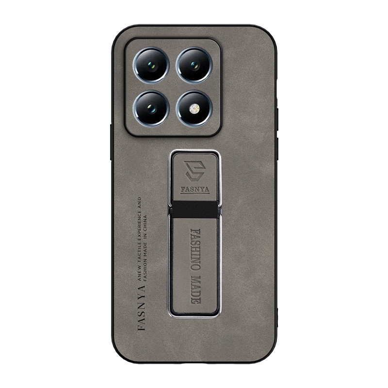 สําหรับ Xiaomi 14T Pro เคสโทรศัพท์หนังนิ่มหนังแกะหรูหราพร้อมที่ยึดในรถยนต์แบบแม่เหล็กมัลติฟังก์ชั่น