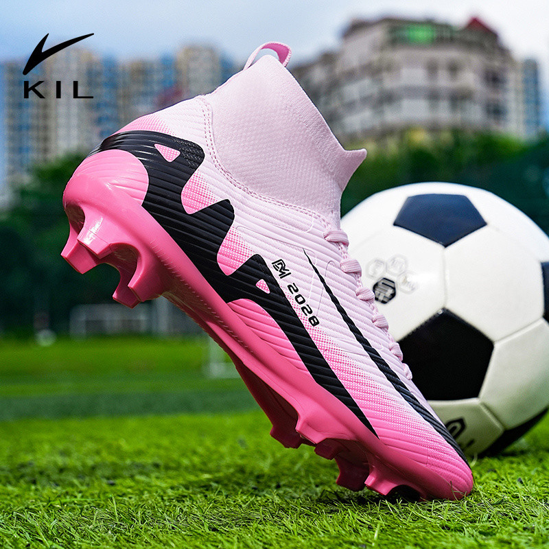 KIL- จัดส่งในกรุงเทพฯ 1-3 วัน รองเท้าสตั๊ด รุ่น FG Soccer Shoes ชนิดหุ้มข้อ สำหรับฟุตซอล ฟุตบอลไซส์ 35-44