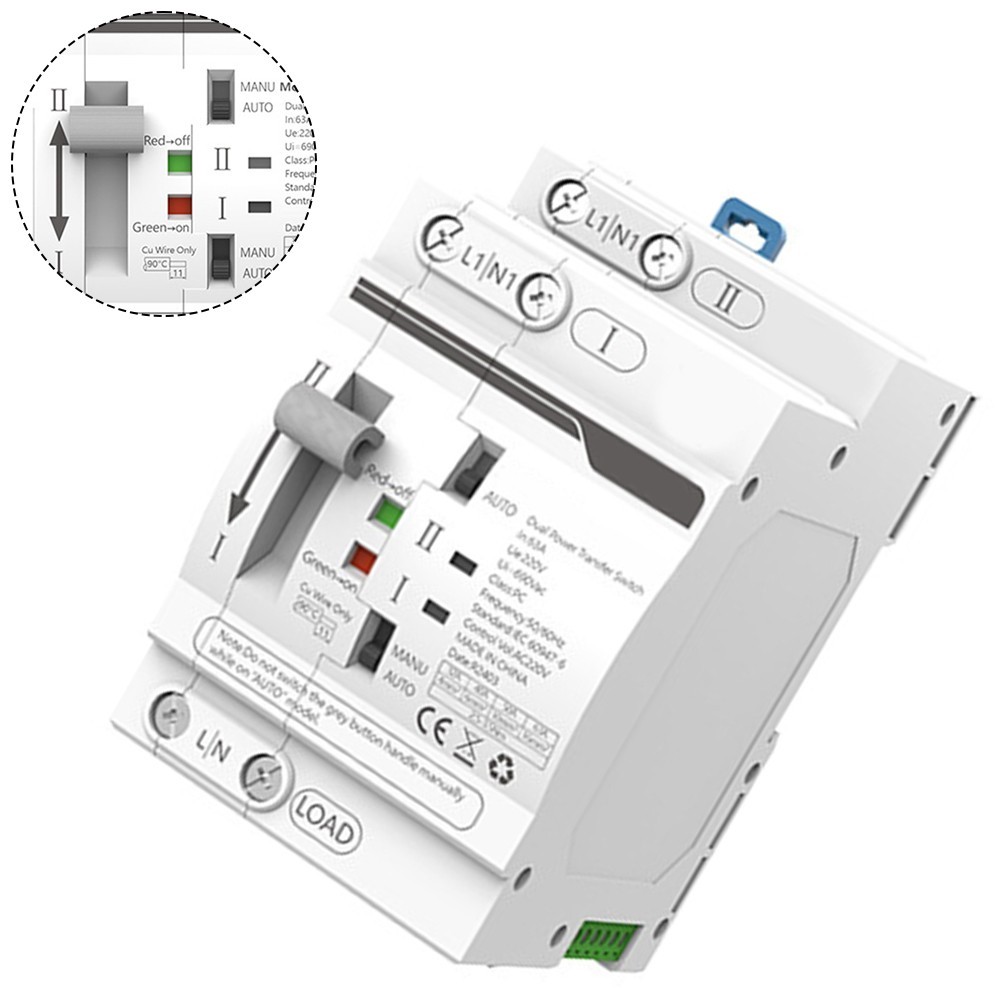 Ats Dual Power Switch ข้อมูลจําเพาะที่เชื่อถือได้ โหมดอัตโนมัติ