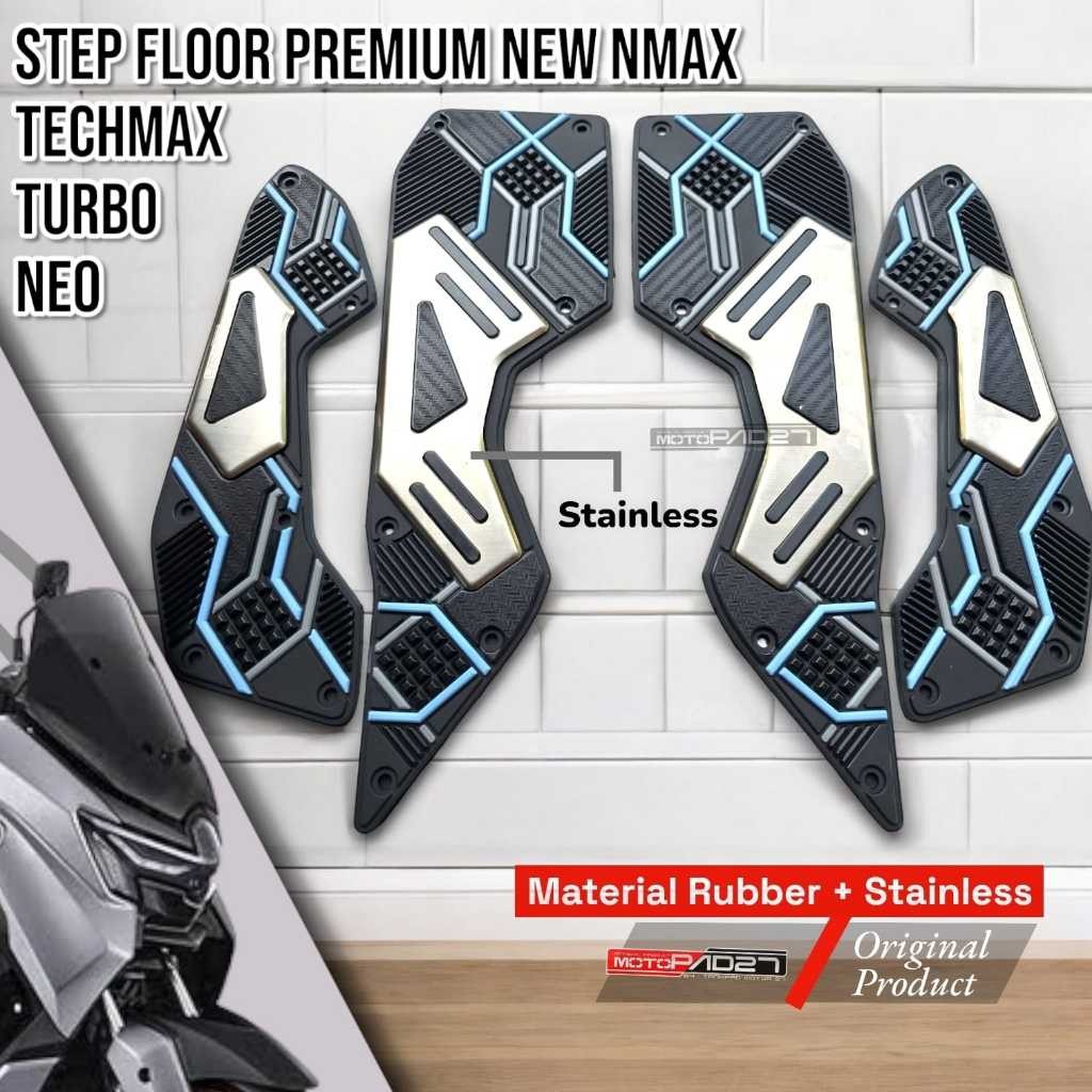 NMAX TURBO NEO S NEO TECHMAX 2024 พรมมอเตอร์ไซค์ ยางสแตนเลสพรีเมี่ยม