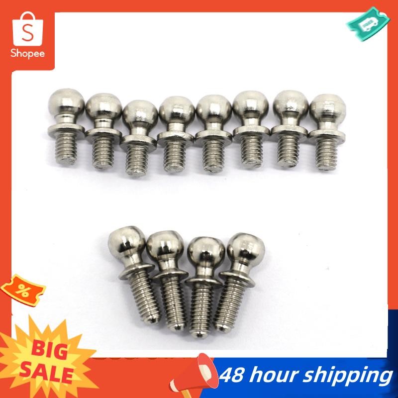 พร้อมสต็อก 12 ชิ้นโลหะ M3 สกรูหัวหกเหลี่ยมสําหรับ Wltoys 144001 144002 124016 124017 124018 124019 อุปกรณ์อะไหล่รถ RC