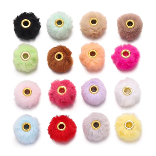 St. kunkka 10 ชิ้น Plush ลูกปัดขนาดใหญ่ 13 * 14 มิลลิเมตรแฟชั่นเลียนแบบกระต่ายขนสัตว์ลูกปัดสําหรับ DIY สร้อยข้อมือสร้อยคอทํา