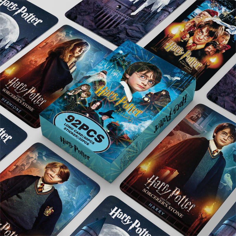 การ์ดโลโม่ Harry Potter Photocard การ์ด 60 ชิ้น + สติ๊กเกอร์ 32 ชิ้น