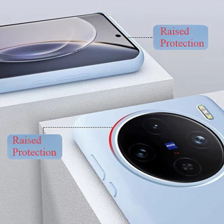 เคสซิลิโคนเหลวแท้ สัมผัสดี กันรอยนิ้วมือ กันกระแทก สำหรับ Vivo X300 Ultra, X300 Pro, X200 Pro, X100 Ultra, X200 Pro Mini, X200 Ultra, X100 Pro, X100S Ultra, X90
