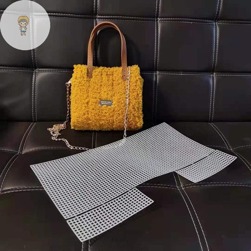 Ars Knitg Weaving Plastic Mesh Sheet DIY เย็บทอ Bag Accessories Purse Makin TH