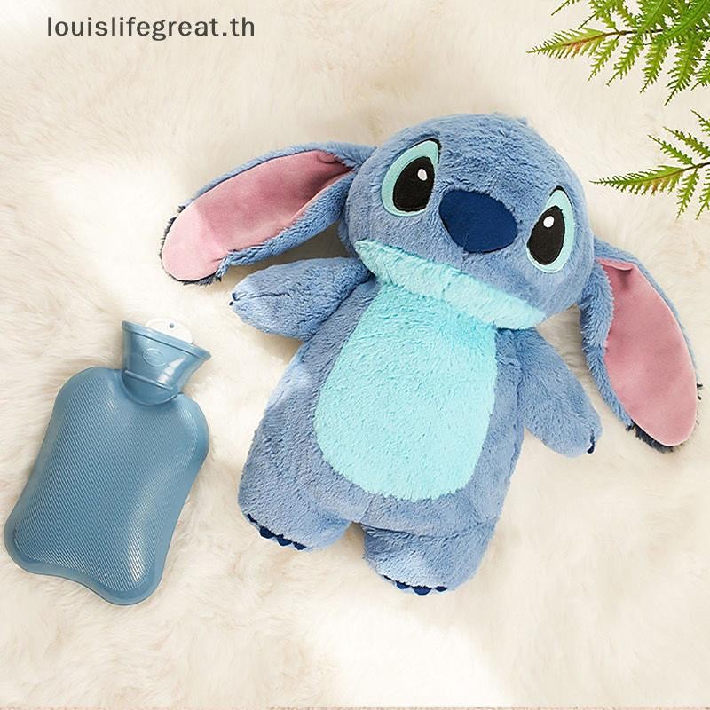 Louislifegreat Disney Stitch อะนิเมะฤดูหนาวขนาดใหญ่พิเศษ Plush กระติกน้ําร้อนผู้หญิงบ้านน้ําบรรจุมืออุ่นของขวัญวันหยุดสําหรับแฟนใหม่