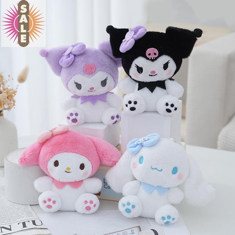 SANRIO Ap 14 ซม.Sanrio Kawali Kuromi Hello Kitty My Melody Cinnamoroll หมอนของเล่นตุ๊กตา Plushie พวงกุญแจตุ๊กตาตุ๊กตาจี้สําหรับของขวัญเด็กที่