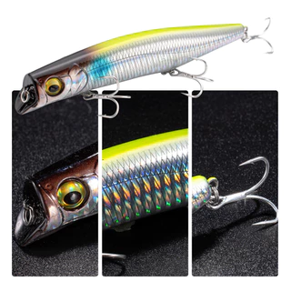 เหยื่อตกปลาเหยื่อแข็ง 12 ซม. 21.7g Minnows เหยื่อปลอมสําหรับน้ําจืดและน้ําเค็ม Swimbait สําหรับตกปลาปลาคาร์พ