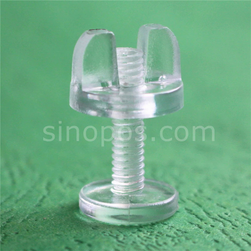 Clear Plastic Viking Fasteners, binding screws wing nut bolt corrugated construction display cabinet