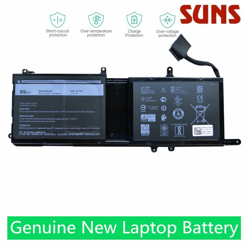 ✿9NJM1แบตเตอรี่เดิมใหม่สำหรับ Dell Alienware 15 R3 17 R4 Series Notebook 0546F