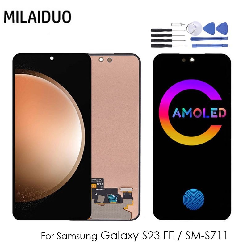 SAMSUNG AMOLED/OLED/TFTสําหรับSamsung Galaxy S23 FE LCD S711B S7110 S711UจอแสดงผลTouch Screen Assemb