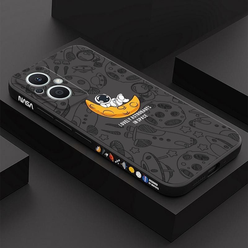 เคส Realme C67 สีทึบ Realme C67 , ภาพประกอบอวกาศ เคสโทรศัพท์นักบินอวกาศ XTKR