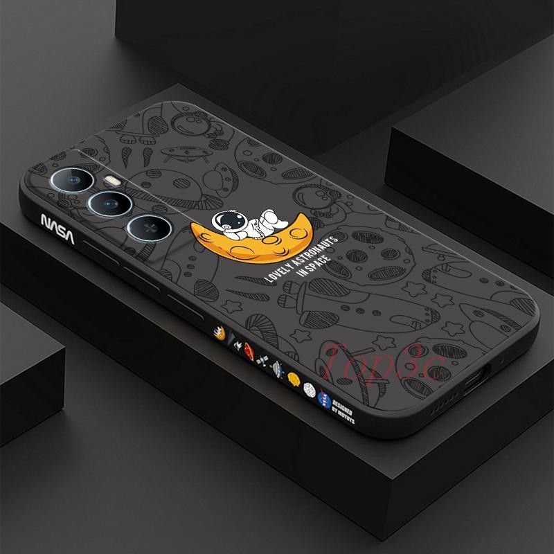 เคส Realme C65 สีทึบ Realme C65 , ภาพประกอบอวกาศ เคสโทรศัพท์นักบินอวกาศ XTKR