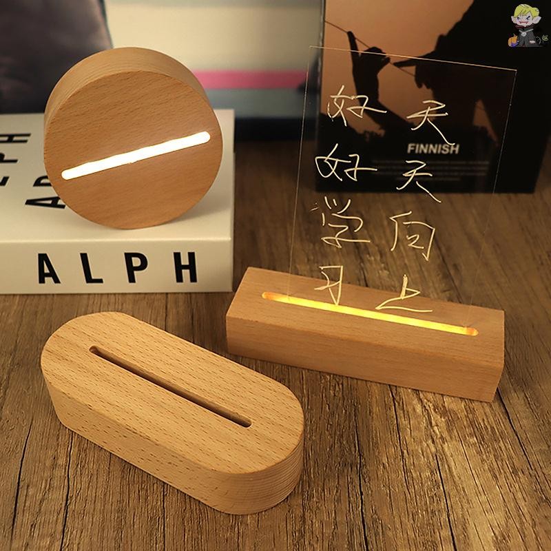 [CL] Aaa ฐานไม้ขับเคลื่อนขาตั้งจอแสดงผลไฟ Led สําหรับโคมไฟกลางคืนอะคริลิค Art DIY ไฟไม้ขาตั้งจอแสดงผล TH
