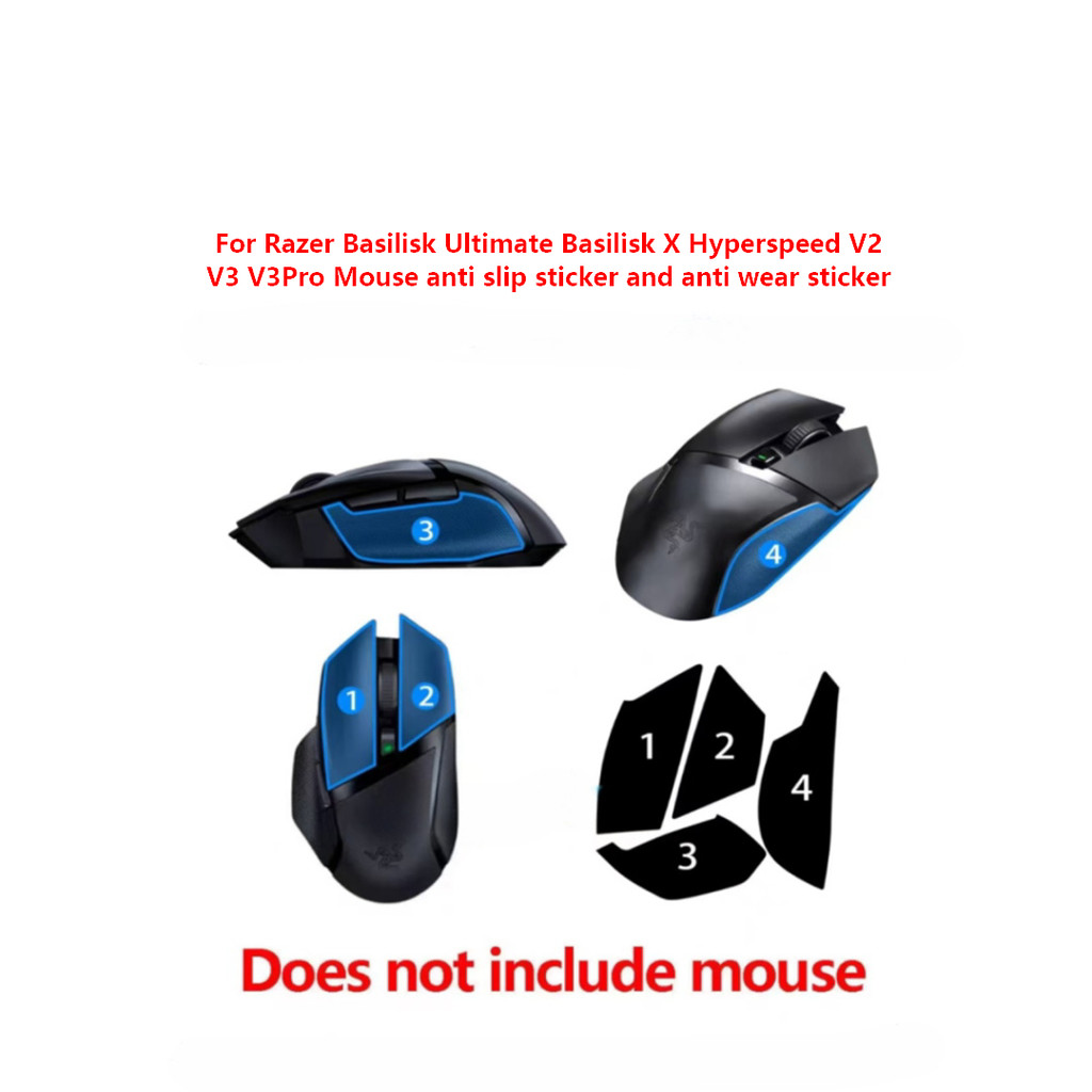 สําหรับ Razer Basilisk Ultimate Basilisk X Hyperspeed V2 V3 V3Pro เมาส์สติกเกอร์กันลื่น, ป้องกันการสวมใส่เท้า sticke