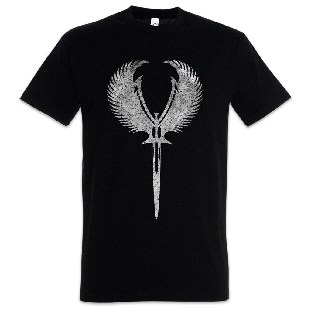 เสื้อยืดสัญลักษณ์ดาบ Valkyrie Valhalla Thor Loki Odin Viking Vikings Norssemen