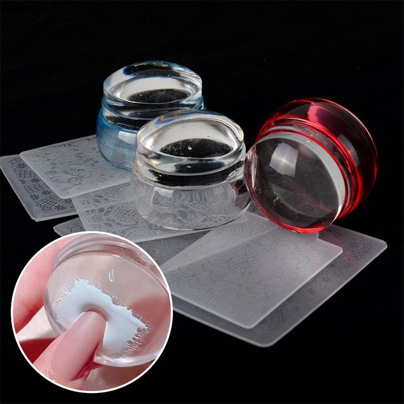 [EM]เครื่องมือทำเล็บ เล็บฝรั่งเศส ตราประทับทรงกลมขนาดใหญ่ ตราประทับยาทาเล็บ-em